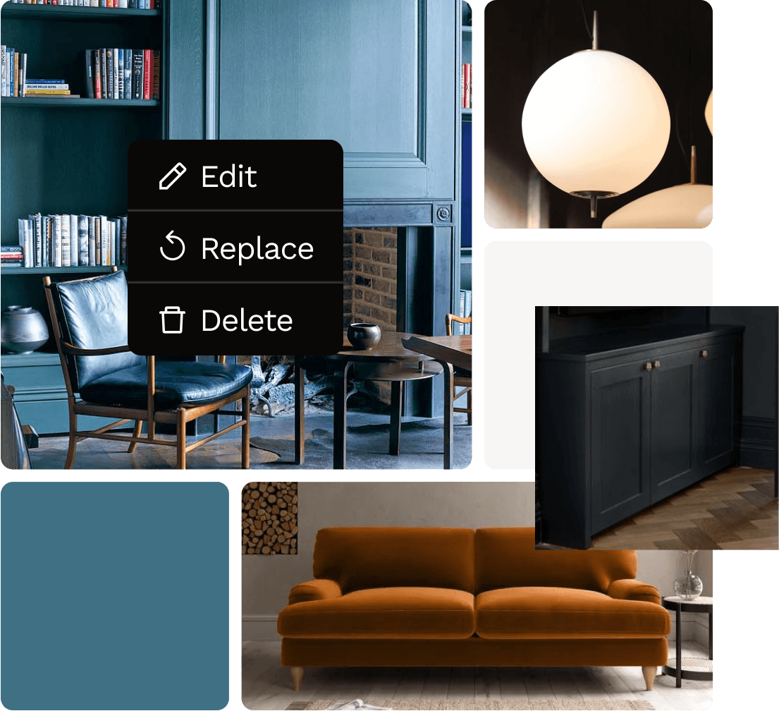 Create your own lounge / family room renovation mood board